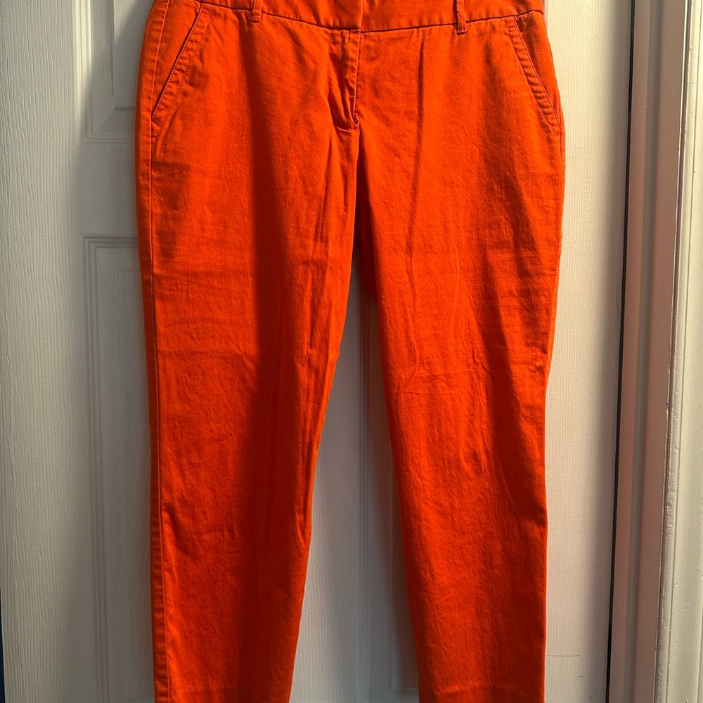 J. Crew Bold Orange City Fit Pants